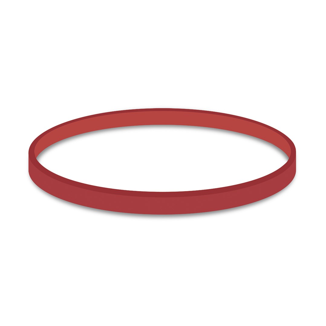 Gumičky balené červené silné, ploché (5 mm, průměr 10 cm) 1kg 64510