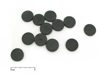 Magnet  černý  1ks kulatý VELKÝ  26mm