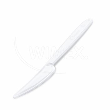 Příbor - nůž bílý 16,5 cm á50ks    opakovaně použitelná