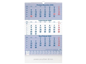Z.K.tříměsíční závěsný kalendář