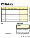 Paragon obchodní nečíslovaný NCR OP100 žlutý
