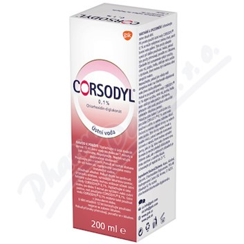 Corsodyl ústní voda 0.1% 200ml