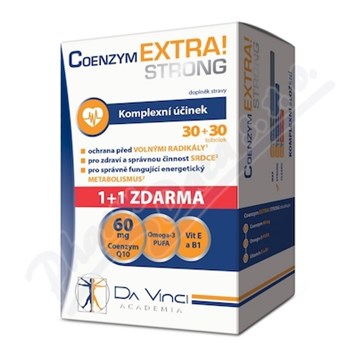 Coenzym EXTRA! Strong 60mg DaVinci tob.30+30ZDARMA