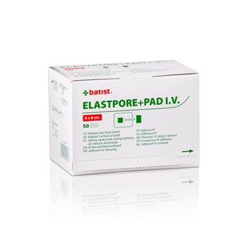 Náplast Elastpore+PAD I.V. sterilní 6cm x 8cm (bal.50ks) (BAL)