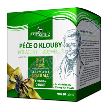 Priessnitz Kolag+Boswellie péče o klouby tbl.90+30