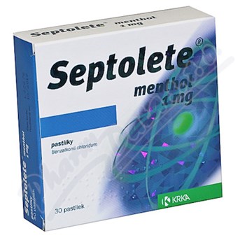 Septolete Menthol pas.30x1mg II