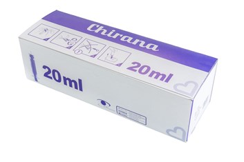 Stříkačka injekční 20ml, dvoudílná, LUER, jednorázová, sterilní (bal.80ks) (BAL)