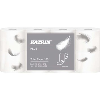 Papír toaletní Katrin, 2vr., bílý, 18,2m (bal.8ks) (BAL)
