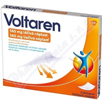 Voltaren 140 mg léčivá náplast 140 mg emp.med.5