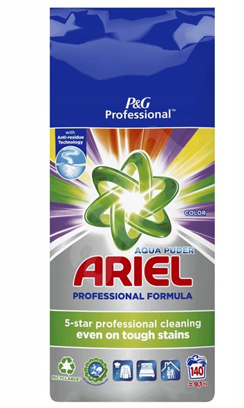 Ariel Professional prací prášek 9,1kg color 140 dávek (KS)