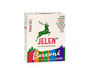 Jelen BOX 3kg prací prášek barevné prádlo (KS)