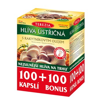 TEREZIA Hlíva ustřičná + rakytník 100+100