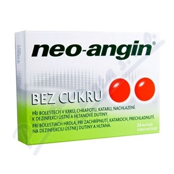 Neo-angin bez cukru pastilky 24