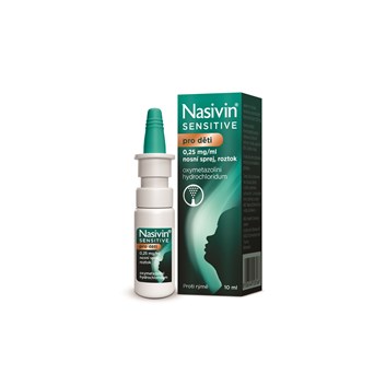 Nasivin Sensitive Děti 0.25mg/ml nas.spr.sol 10ml