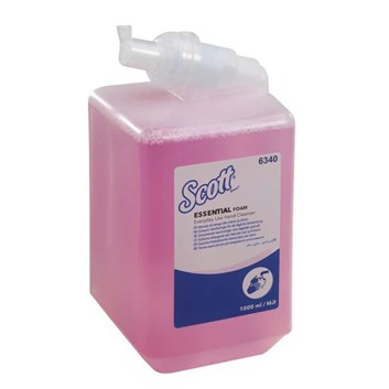 Mýdlo pěnové 1l Scott Essential, růžové (KS)