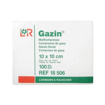 Komprese nesterilní gázová Gazin 10cm x 10cm (bal.100ks) (BAL)