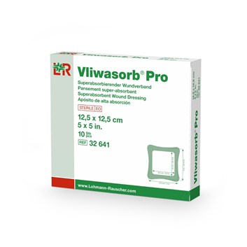 Obvaz Vliwasorb Pro na rány, vysoce absorpční, sterilní 12,5cm x 12,5cm (bal.10ks) (BAL)