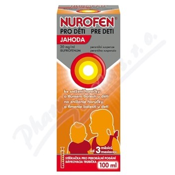 Nurofen pro děti Jahoda 20mg/ml por.sus.100ml II