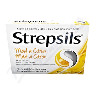 Strepsils Med a Citron 0.6mg/1.2mg pas.24