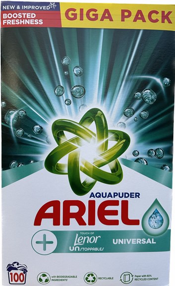 Ariel 100 dávek Lenor BOX, bílé (KS)