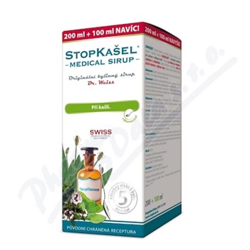 STOPKAŠEL Medical sirup Dr. Weiss 200+100ml NAVÍC