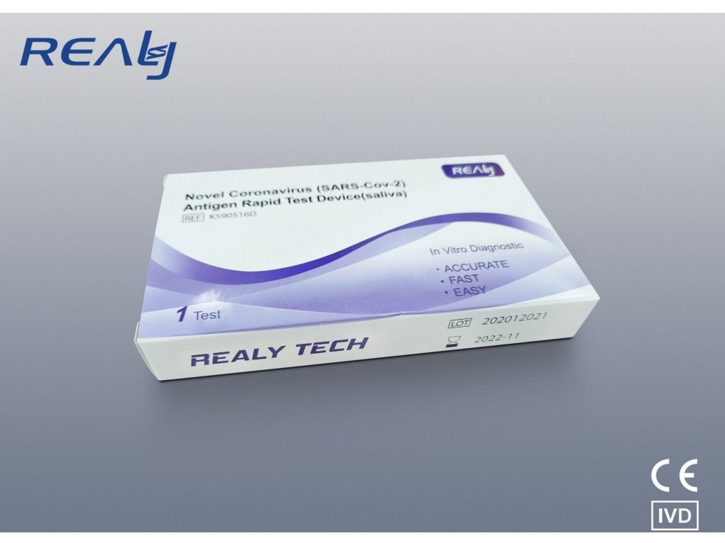 Test antigenní Realy Tech SARS-CoV-2 -ze slin (bal. 20ks) (BAL)