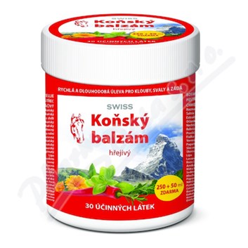 Koňský balzám SWISS hřejivý 250 + 50 ml