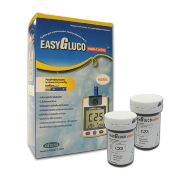 Glukometr EasyGluco s 25ks test.proužků+25lancet (BAL)