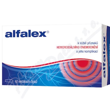 Alfalex rektální čípek 10x2.5g