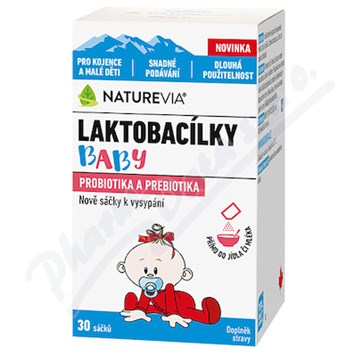 NatureVia Laktobacílky baby 30 sáčků