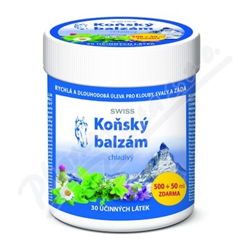 Koňský balzám SWISS chladivý 500 + 50 ml