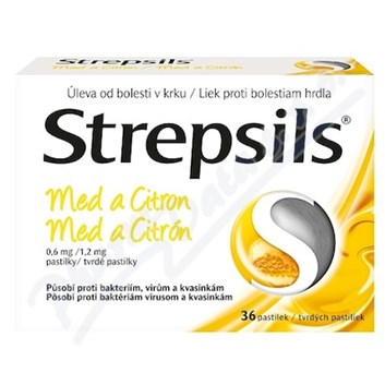 Strepsils Med a Citron 0.6mg/1.2mg pas.36