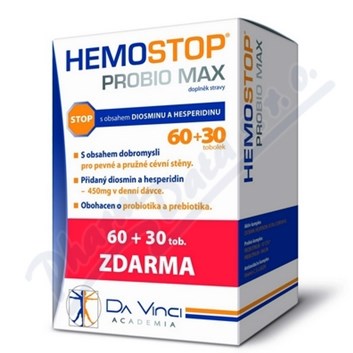 Hemostop Probio MAX Da Vinci Academia tob. 60+30