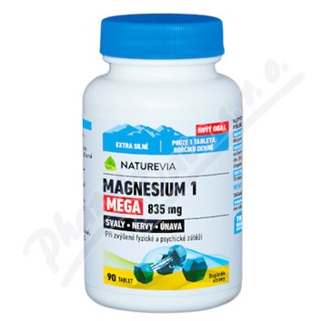 NatureVia Magnesium 1 Mega 835mg tbl.90