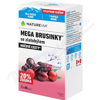 NatureVia Mega brusinky cps.60