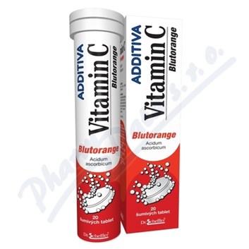 Additiva vitamin C Blutorange tbl.eff.20