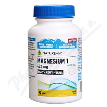 NatureVia Magnesium 1 420mg tbl.90