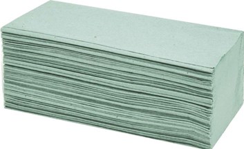 Ručníky papírové skládané, 1vr., zelené (bal.250 ks) (BAL)