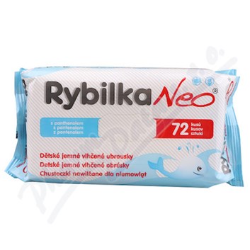 Rybilka Neo s panthenolem děts.jem.vlh.ubrous.72ks