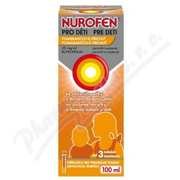 Nurofen pro děti 20mg/ml por.sus.100ml II