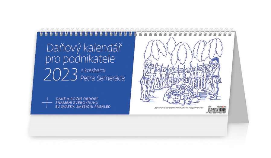Kalendář daňový stolní 2023, rozměr 32,1 x 13,4 cm (KS)