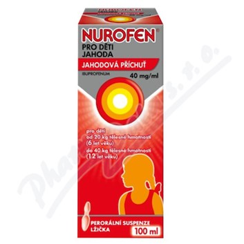 Nurofen pro děti Jahoda 40mg/ml por.sus.100ml