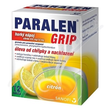 Paralen Grip hork.náp.citr.650/10mg por.gra.sus.12