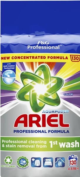 Ariel Professional prací prášek 7,15kg color 130 dávek (KS)