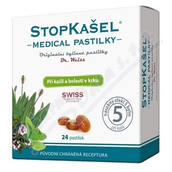 STOPKAŠEL Medical pastilky Dr. Weiss 24 pastilek