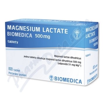 Magnesium Lactate Biomedica 500mg tbl.nob.100