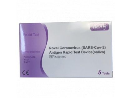 Test antigenní Realy Tech SARS-CoV-2 -ze slin (bal. 5ks) (BAL)