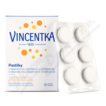 Vincentka Pastilky ovocné 18ks