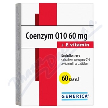 Coenzym Q10 60 mg + E vitamin Generica cps.60