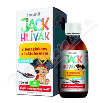 Hlíva JACK HLÍVÁK sirup 300ml glukany + laktoferin